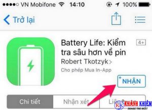 Cách kiểm tra pin iphone - phần mềm kiểm tra độ chai pin iphone Battery Life