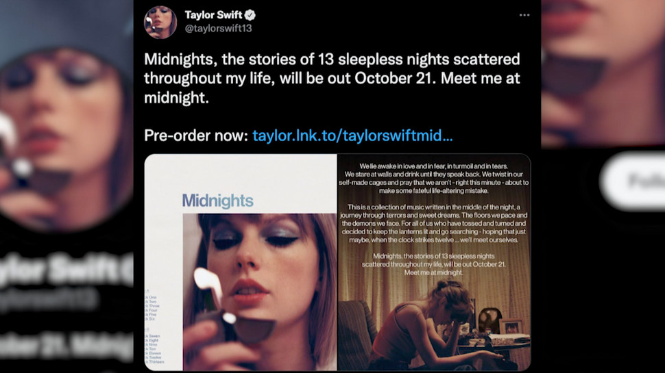 Taylor Swift phát hành album thứ 10 “Midnights”